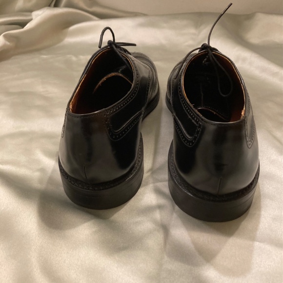 PROM !!! Bostonian Classics Men’s Black Leather Wing Tips Lace Up Size 8 VGUC - Picture 7 of 11